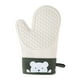 thumbnail image 2 of Suministros de cocina, manoplas, juego de manoplas antideslizantes con protección térmica para horno, forro de algodón suave, manoplas de cocina extra largas, elásticas y gruesas, guantes de cocina, f, 2 of 7