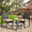 3PCS Beige, variant on 3-Piece Outdoor Patio Furniture Set, Patio Bistro Set with Glass Coffee Table & Gray Cushions, Outdoor Chairs Set for Garden, Porch, Yard, Balcony