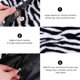 thumbnail image 3 of Zebra Stripe Plush Crossbody Pouch for Storage 1Pcs with Magnetic Button, 3 of 4