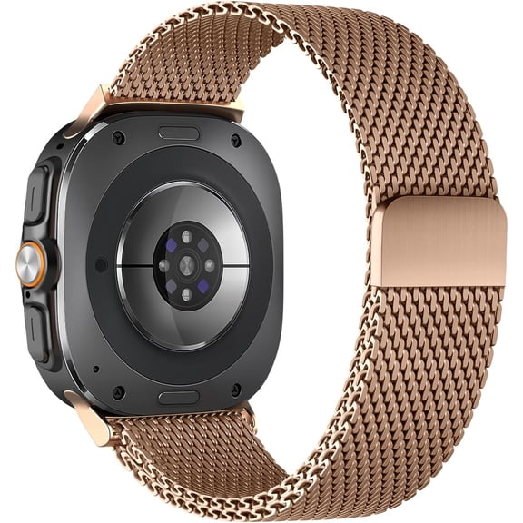 Milanese Loop Metal Bands for Samsung Galaxy Ultra Watch Band 2025/2024,Stainless Steel Magnetic/Parachute Mesh Titanium Strap Men Women for Samsung Galaxy Watch Ultra 47mm Band Correa Reloj