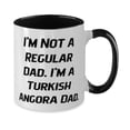 thumbnail image 2 of Sarcasm Turkish Angora Cat, I'm Not a Regular Dad. I'm a Turkish Angora Dad, Holiday Two Tone 11oz Mug For Turkish Angora Cat, 2 of 2