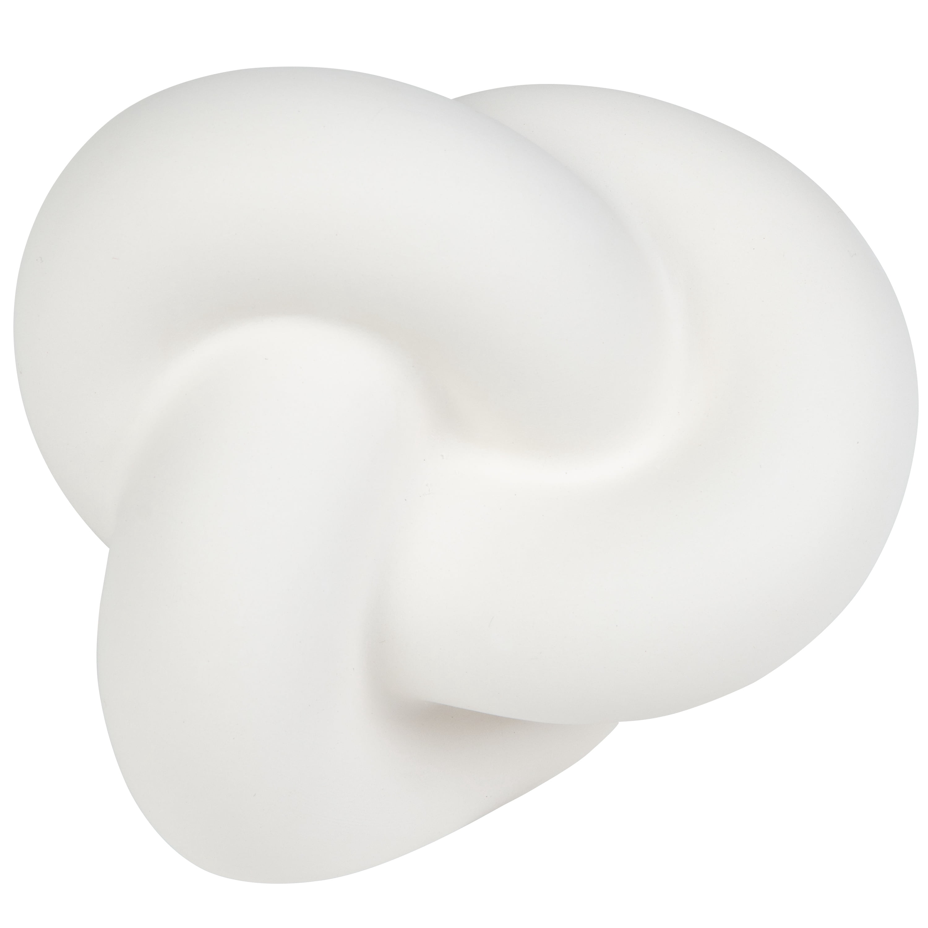 Hello Hobby Paintable Base Knot, White Ceramic 5"