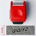 thumbnail image 1 of Baohd Protection des Timbres à Rouleau Confidentiel Bloqueur de Données Personnelles Protection contre le Vol Outils de Sécurité Rouleaux Rouges, 1 of 6