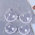 thumbnail image 3 of Women 3/4 Transparent Clear Push Up Bra Ultra-thin Strap Invisible Bras Underwear, 3 of 3