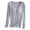 A-Grey408, variant on Womens T‑Shirts U Neck Long Sleeve Built In Pads Modal Feel Wire Free Soft Layering Tops