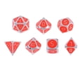 thumbnail image 4 of 7 Pcs Dados Poliédricos de Metal D20 D12 D10 D8 D6 D4 Opacos con Caras Juguete Educativo H yotijar Dados poliédricos, 4 of 10