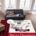 thumbnail image 2 of Xmas Gnome Area Rug 4x6ft Merry Christmas Non-Slip Washable Square Rugs Soft Felt Indoor Floor Mat for Bedroom Kitchen Living Room Bathroom, 2 of 8