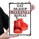 thumbnail image 5 of Chapa Boxeo Metal Vintage Pintura Hierro Rectangular Del Pared 20x30cm, 5 of 9