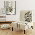 thumbnail image 5 of Designart "Paris Hotel Bathroom IV" Upholstered Traditional Accent Chair - Arm Chair, 5 of 5