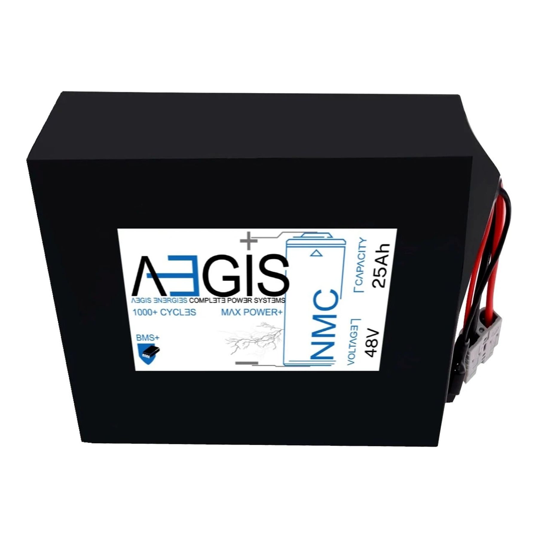 Aegis Battery 48V 25Ah Lithium Battery - NMC Deep Cycle Lithium-ion
