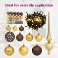 thumbnail image 5 of vidaXL 1 Piece Christmas Decoration Ball Set with LED Lighted Peak Xmas Tree Holiday Ornament, 5 of 9