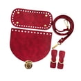 thumbnail image 4 of Abbracc PU Leather Bag Knitting Set DIY Bag Making Kit for Home Professional Enthusiasts Red, 4 of 9