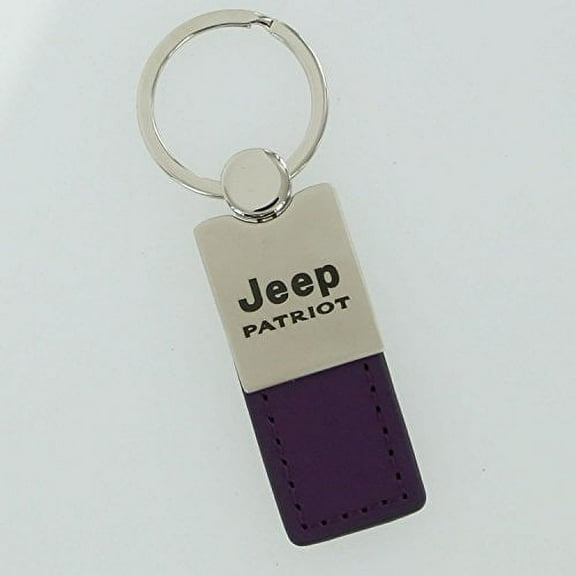 Jeep Patriot Keychain & Keyring - Duo Premium Purple Leather