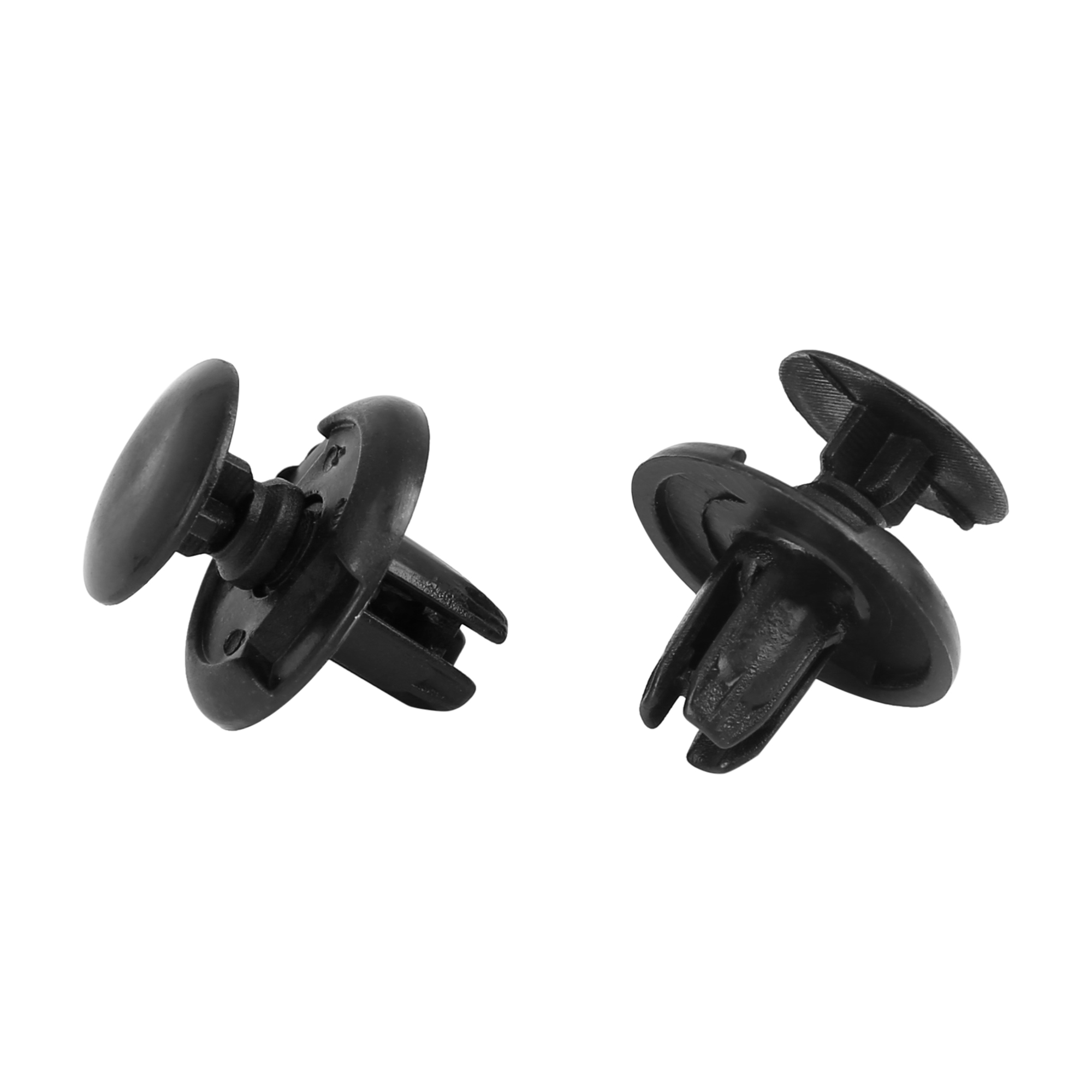 Unique Bargains 20pcs Plastic Black Retainer Clips
