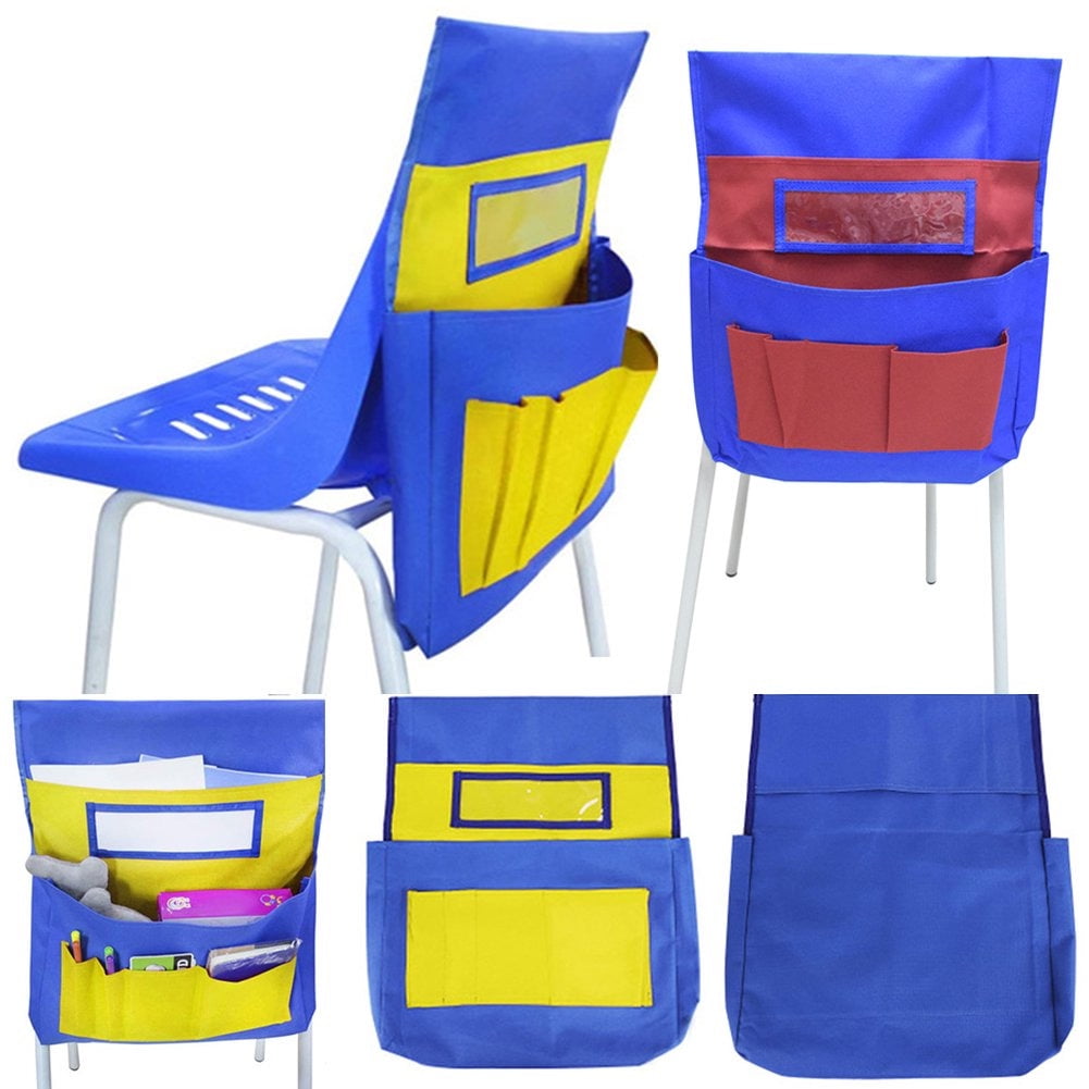 Dengjunhu Chair back Buddy Pocket Chart—Blue and Red Desk Chair Seat