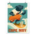 thumbnail image 2 of Cape May Point, New Jersey, Black Lab Lifeguard (9x12 Wall Art Print, Home Decor), 2 of 3