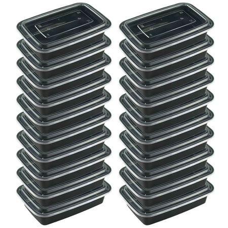 

Meal Prep Containers 20 Pack Food Storage Containers With Lids Extra Large &Thick Mcrowave Disposable Reusable Lunch Boxes Food Grade Freezer Dishwasher Food Storage Silicone Bag Great Backpack Food