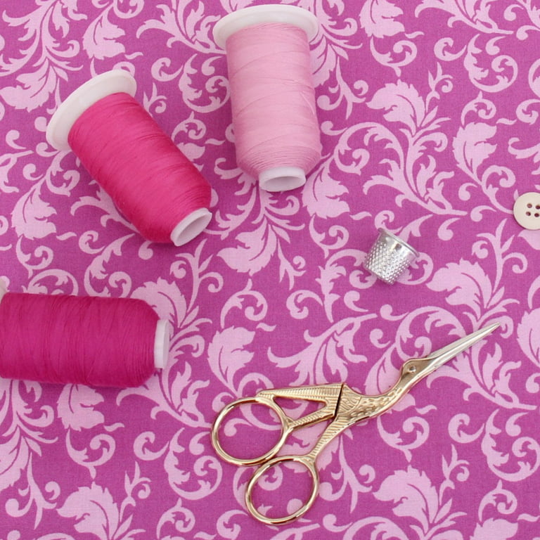 Sewing Supplies Tools Three Medium Purple Sewing Threads Yellow