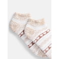 thumbnail image 4 of Joyspun Women's Double Layer Low Cut Lounge Socks, 3-Pack, Fits Shoe Sizes 4-10, 4 of 5