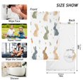 thumbnail image 6 of Yayeee 100% Cotton Hand Towels for Bathroom 16" x 28" Soft Absorbent Kitchen Towel, Cartoon Bunnies, 6 of 7