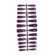 thumbnail image 3 of Soidarity 24 Uds uñas postizas CoffinPress-on diseño barniz Extra largas puntas de uñas artificiales suministro de manicura accesorios para Arte de uñas morado oscuro, 3 of 6