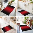 thumbnail image 4 of Entryway Rug 2'x3', Black Red Ombre Kitchen Runner Rugs Non-Slip Carpet Mats, Modern Art Abstract Aesthetics Bedside Rugs Runners Washable Floor Carpet for Bathroom Laundry Room, 4 of 8