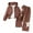 Brown, variant on WOYY Toddler Girls Outfits Star Print Zip Up Hoodie Sweatpants Tracksuit, Sizes 2-3T