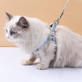 thumbnail image 4 of Floral Printed Cat Harness Set Break Away Adjustable Traction Tool, Chest Strap, Leash Rope Set, Pet Supplies, 4 of 8