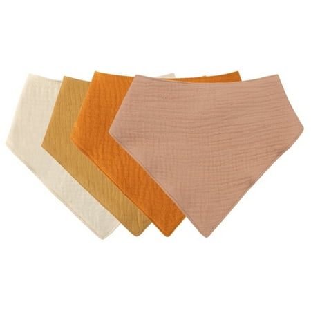 

EUBUY Baby Infant Cotton Bib Newborn Solid Color Triangle Scarf Feeding Saliva Towel Bandana Burp Cloth Boys Girls Gift 3/4/5pcs/Set Type 9