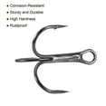 thumbnail image 5 of 2# 1.02" Treble Fish Hooks Carbon Steel Bend Hook with Barbs, Black 20 Pack, 5 of 5