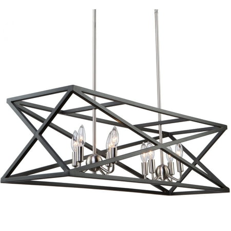 

Artcraft Lighting Ac11045 Elements 8 Light 38 Wide Candle Linear Chandelier