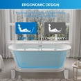 thumbnail image 5 of ANGELES HOME 67" Acrylic Freestanding Bathtub Contemporary Soaking Tub with Chrome Bathtub Drain and Groove overflow, 5 of 11