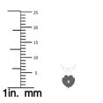 thumbnail image 3 of SZUL Women's 14K Yellow Gold 4MM Heart Sapphire Pendant, 3 of 5