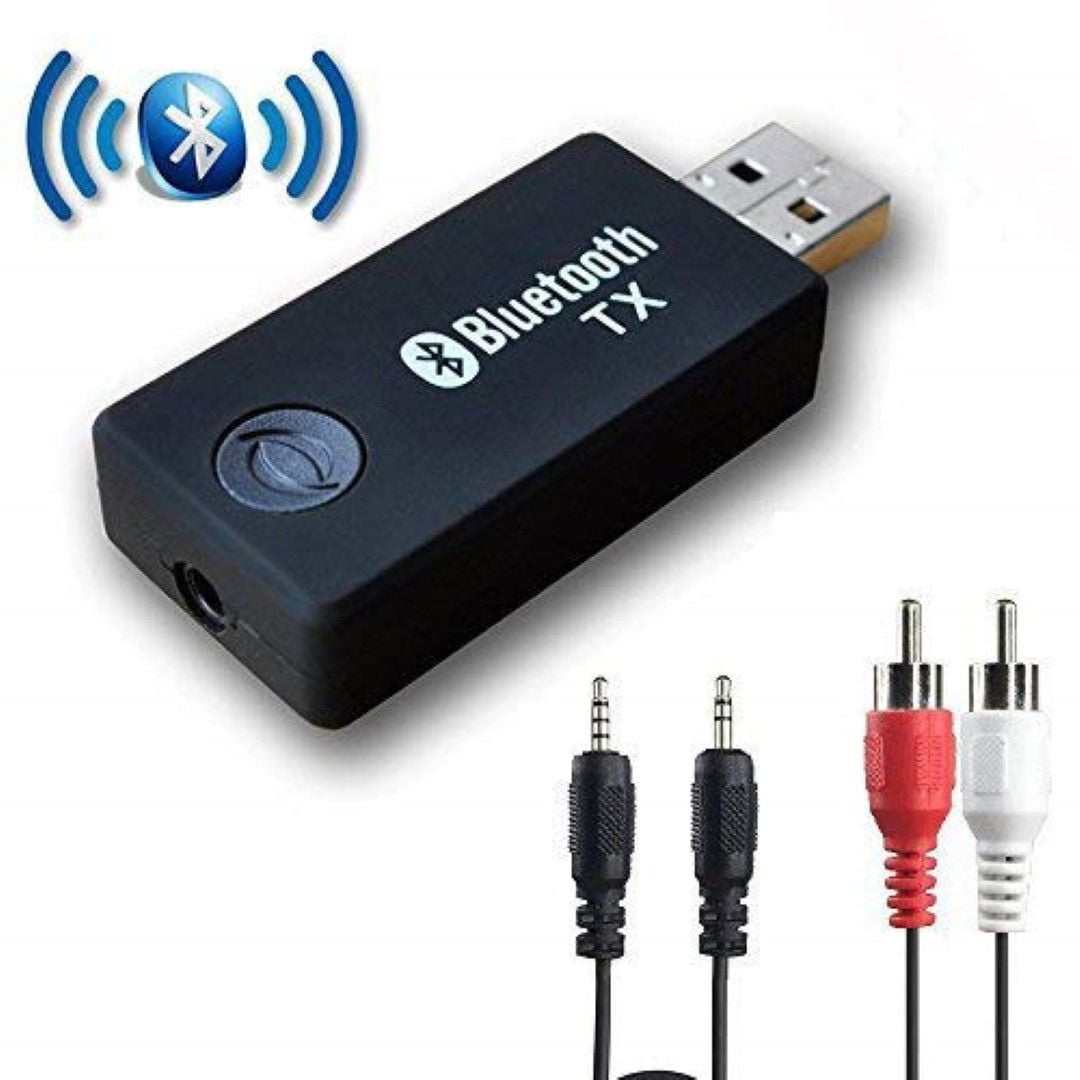 Bluetooth Transmitter for TV YETOR 3.5mm Portable Stereo Audio Wireless Bluetooth Audio Transmitter for TV MP3 MP4.USB Power Supply TX9 Walmart