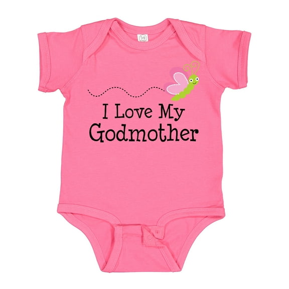 Inktastic I Love My Godmother Girls Baby Bodysuit