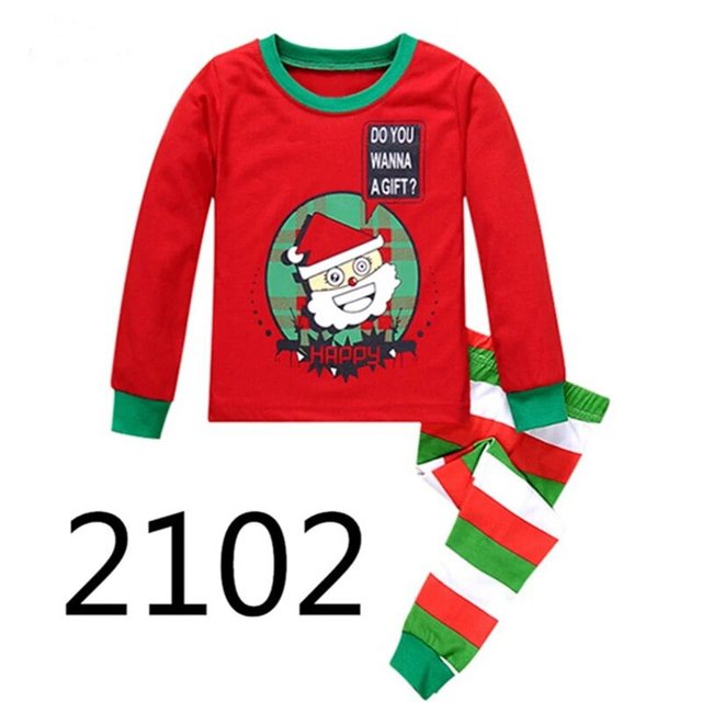 Conjunto de pijamas para Navidad, ropa de bebé, conjunto de pijamas de manga larga, ropa para niño, traje, ropa de dormir, pantalones de pijama de otoño para niña