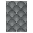 thumbnail image 2 of Geetinfly 6FT Area Rugs*9FT Area Rugs 6in*9in Area Rugs for Living Room Bedroom Modern Rug Lines Print Rug Abstract Rug Aesthetic Rug Low Pile Non Slip Throw Carpet Black black, 2 of 7