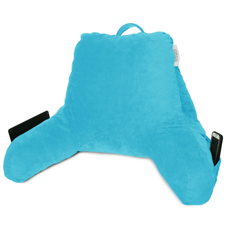 Reading Pillow Petite Back Pillow Backrest Pillows for Bed with Arms Shredded Memory Foam Back Pillows for Sitting in Bed Small Back Support