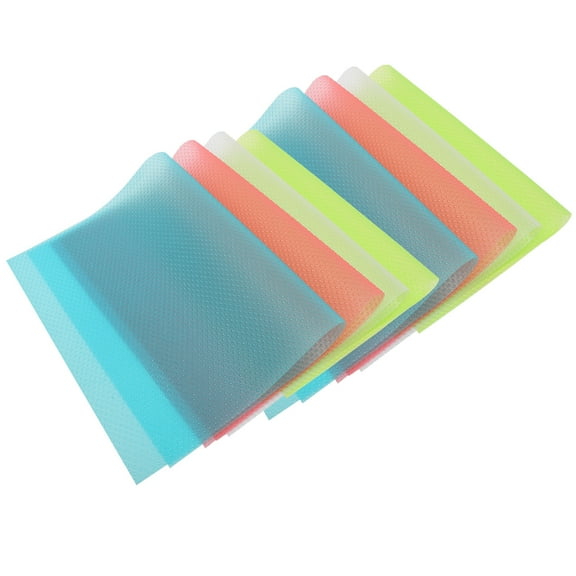 MLINS  8 Pcs Fridge Shelf Liners Washable Refrigerator Non-slip Mat