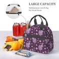 thumbnail image 6 of Goofa Snake And Flower Pattern Lunch Bag ,Insulated Lunch Box, Small Leakproof Cooler Food Lunch Containers Reusable High Capacity Lunch Tote Bags, 6 of 8