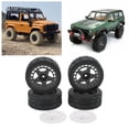 thumbnail image 1 of Rc Wheel Tires Rc Flat Wheel Rc Tyre 4PCS 1/10 RC Wheel Tires With Hub Fin Plastics Rubber RC Flat Wheel For Car Upgrade Parts, 1 of 8