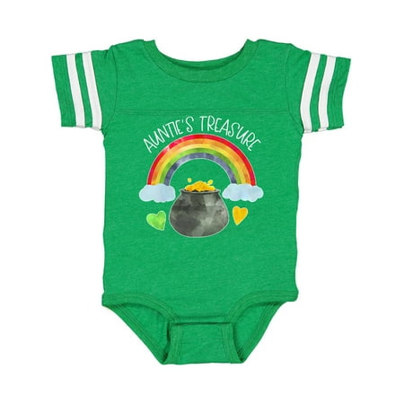 

Inktastic Auntie s Treasure St. Patrick s Day Rainbow and Gold Gift Baby Boy or Baby Girl Bodysuit