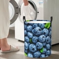 thumbnail image 5 of Daiia Fresh Blueberries Round Laundry Basket with Handles Thickened Waterproof Circular hamper,Dirty Clothes Storage Basket for Bedroom,Bathroom,College Dorm-Small, 5 of 6