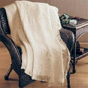 Basket Weave Hearts 2 Layer Throw Blanket Fashionable Jacquard Woven 46 X 60 in.