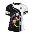 thumbnail image 4 of Rggeeun Men'S Tee Color Block & Billiards Print Short Sleeve Crew Neck Lightweight Knit Soft Fabric For Evening Party Versatile Tops,Other,L, 4 of 4