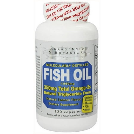 Amino Acid & Botanical Supply Fish Omega Oil, 120 CT