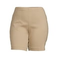 thumbnail image 3 of JMS Just My Size by Hanes Women's Plus Size Pull On Shorts with Pockets, Single and 2-Pack, 9” Inseam, Sizes 0X-4X, 3 of 6