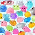thumbnail image 1 of 10/50 Uds. Mini juguetes blandos Mochi Squishies Kawaii Animal patrón alivio del estrés juguete para apretar para niños niñas regalos de cumpleaños Tan Jianjun  unisex, 1 of 2