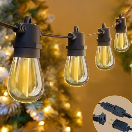 Original Sourcing Solarera LED 48FT Warm White String Light Bulbs  Shatterproof 15 Pack