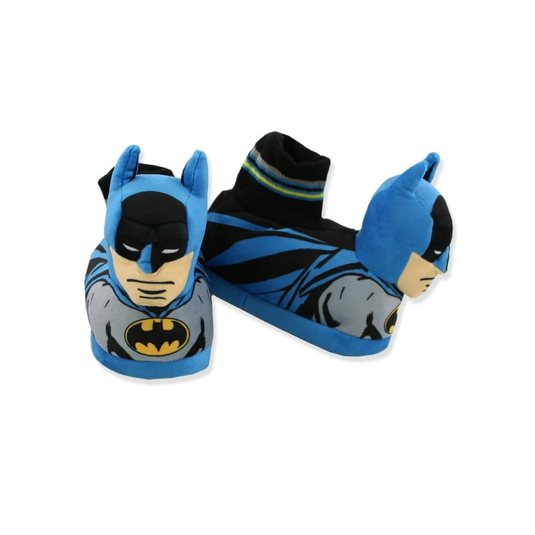 DC Comics Batman Toddler Kids Plush 3D Head Sock Top Slippers